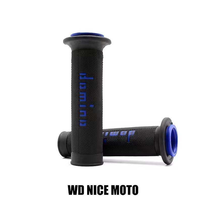 WD NICE MOTO Handle Grip for 7/8" 22 24mm Motorcycle, Universal Atv Dirt Pit Bike Racing Motocross Gel Rubber Brake Grip for Domino