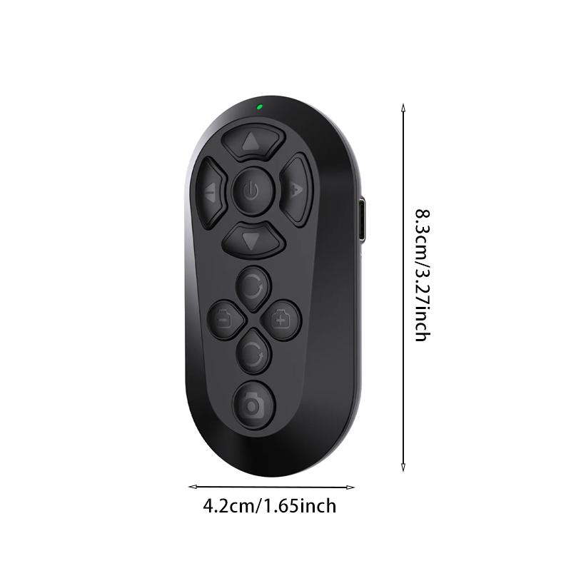 Bluetooth Remote with Button and Enhanced Functionality for TikTok Scrolling, Page Turning, Volume Control & Camera Shutter | Hands-Free Phone Controller for iPhone & Android, 2026 Upgraded, Wireless Controllers