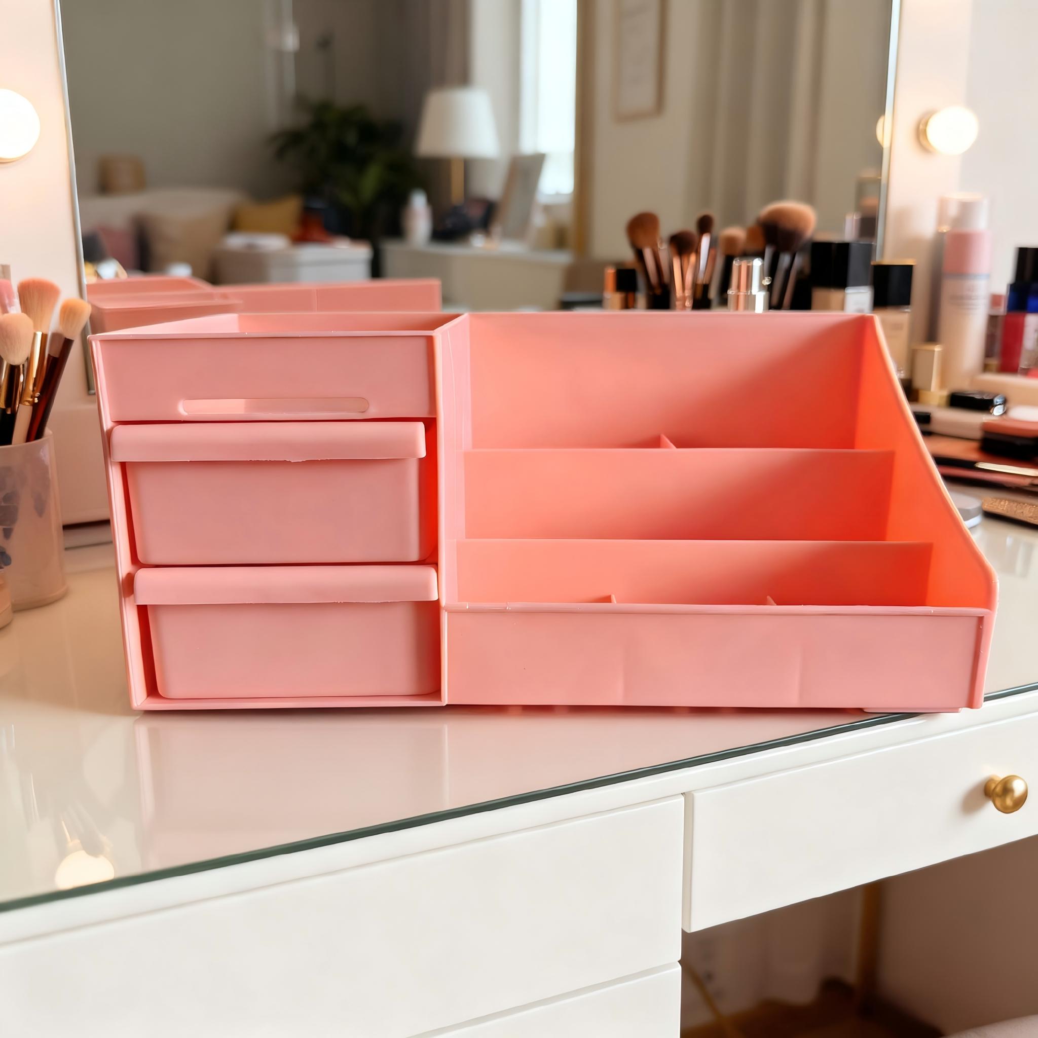 Drawer Organizer Box, Space-Saving Storage Container, Ideal for Cosmetics, Office Supplies, Lightweight and Durable, Perfect for Bedroom Desk