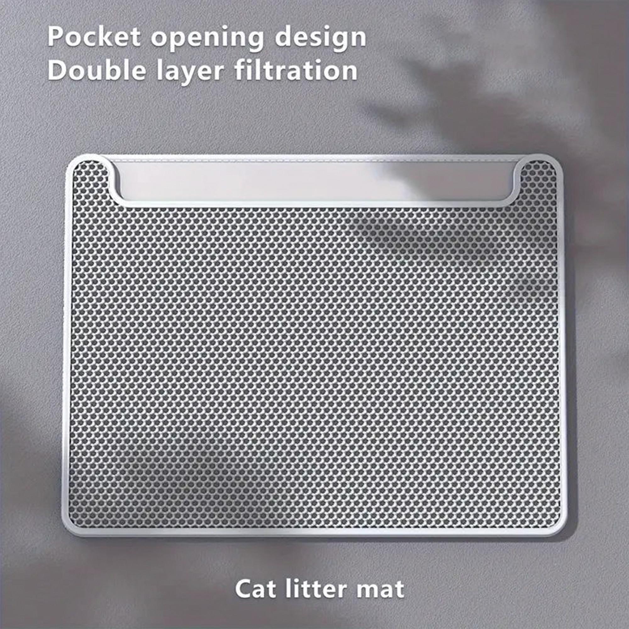 Cat Litter Mat Anti-Splash Clean Dual-Layer Filter, Prevents Litter Leakage, Cat Sand Control Pad, Toilet Foot Pads, Pet Supplies