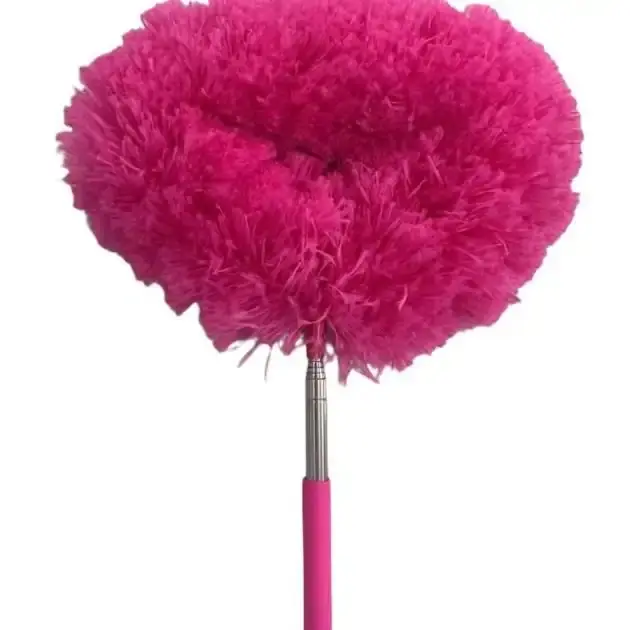 Ceiling Fan Cleaner & Household Duster, Telescopic Cleaning Pole, Lightweight Reusable Dust Remover (Blue)