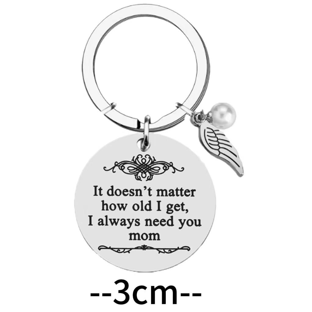 Mother's Day Gifts Keyring from Daughter Son for Mom Birthday Valentine's Day Any Occasion-I Always Need You Mom