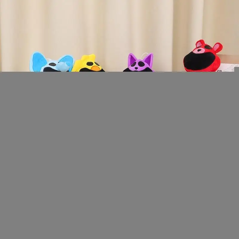 Smilingcritters Terrifying Smiling Animal Simplified Purple Cat Plush Toy