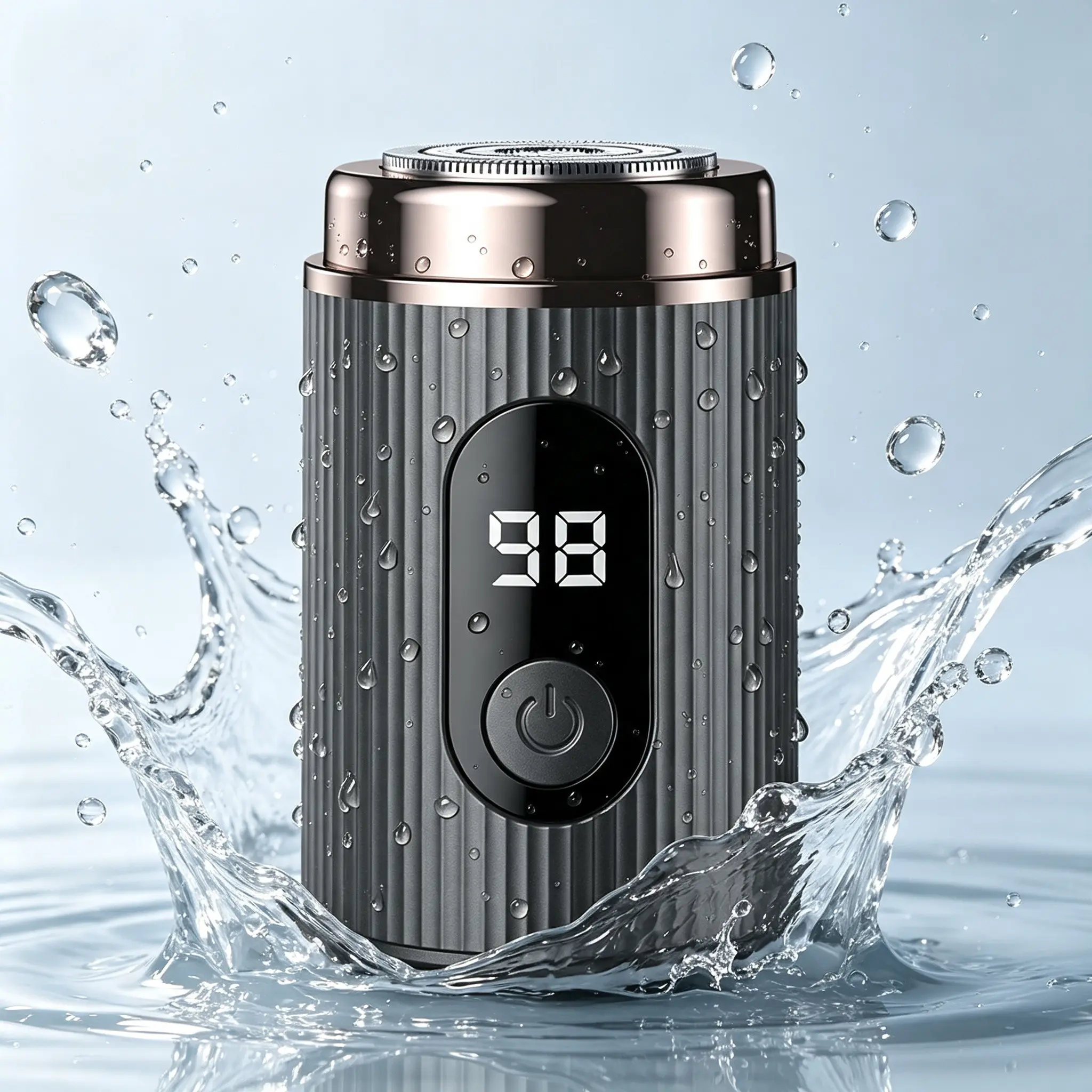 Men Electric Mini Shaver Rechargeable Type-c Charging Car Portable Led Digital Display Wet & Dry Shaver Men Women Home Razor