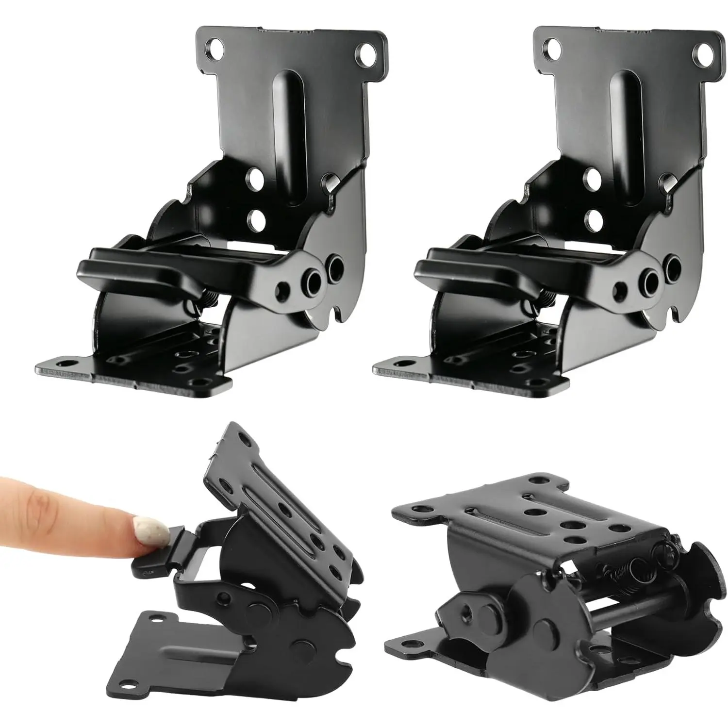 4 Pack Self Locking Hinges, 90  Locking Folding Support Brackets