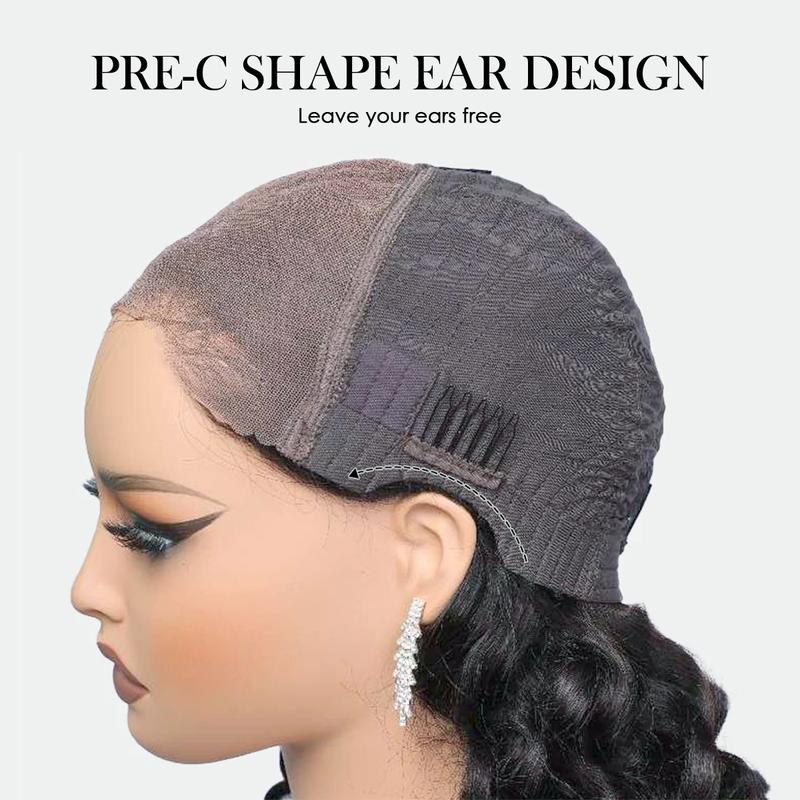 Pizazz Hair 1B/27 Highlight Body Wave Lace Front Wigs 8x5 Glueless HD Transparent Lace Frontal Wigs for Women Honey Blonde Ombre Lace Front Wig Human Hair Body Wave 220% Density