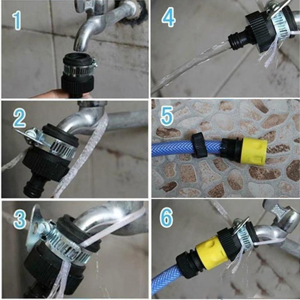 High Pressure Hose Fittings Adapter, Leak-Proof Faucet Connector, Durable Garden Watering Pipe Accessories, Quick Connect Car Wash Spray Gun, Water-Saving Gardening Tool Kit, Easy Installation Multi-Function Hose Attachments