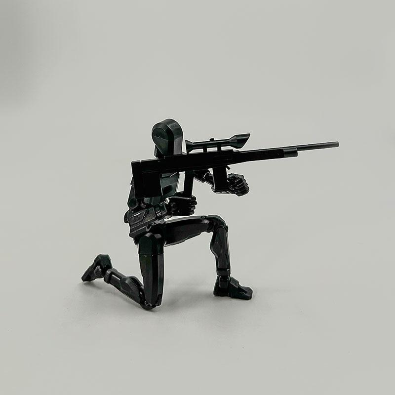 3D Printed Robot Model, Fully Assembled, Multiple Joints, Activity Joint Design, Action Figure, Perfect Desktop Decoration Gift, Easter & Halloween Gifts