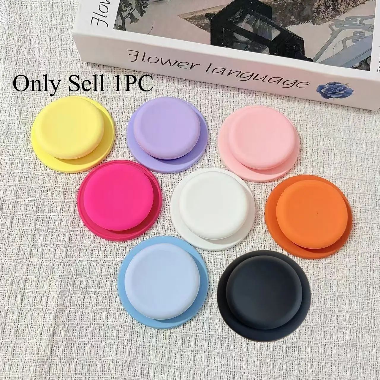 Candy Color 3D Liquid Silicone For Magsafe Magnetic Phone Holder Griptok Support For iPhone 18 Samsung Cases Grip Tok Stand Bracket Magnetic Mobile Stand