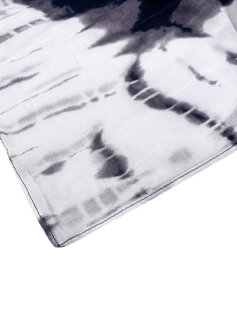 Women's All Over Print Batwing Sleeve Cover Up, Casual Half Sleeve Asymmetrical Hem Cover Up for Summer Beach Vacation, Fashion Women's Swimwear Coverups