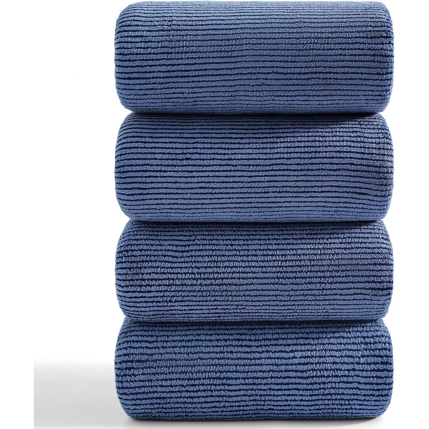 4 Piece Bath Towel Set 35"x70"Oversized Bath Towel for Bathroom Ultra Soft Fluffy Extra Large Bath Sheet Luxury Premium Bathroom Towel Highly Absorbent Quick Dry Shower Towel for Hotel Spa,Navy Blue