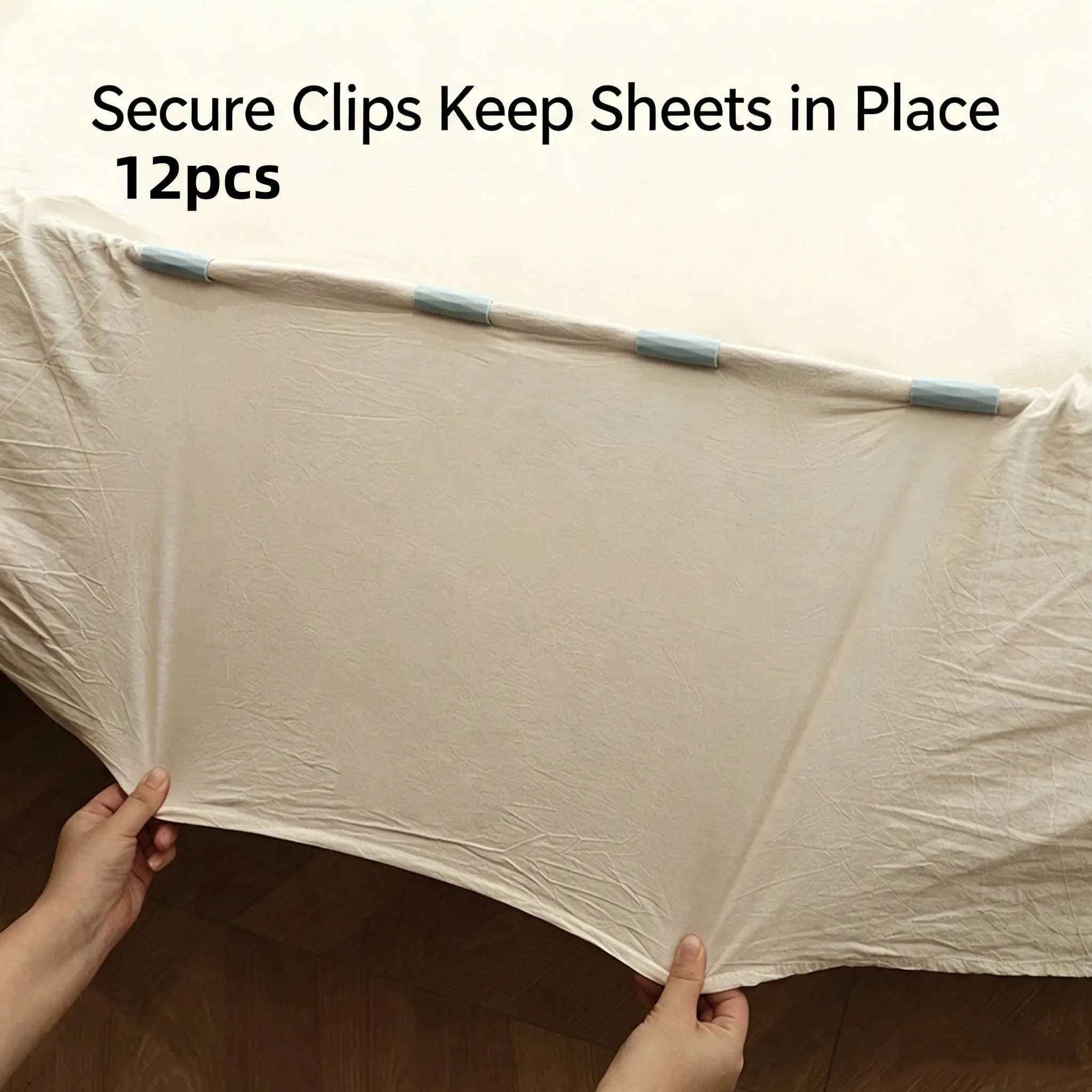 12-Pack Duvet Fasteners, Bed Sheet Clips Anti-Slip, Mattress Holders, Home Use, Random Colors, Secure Bedding Accessories