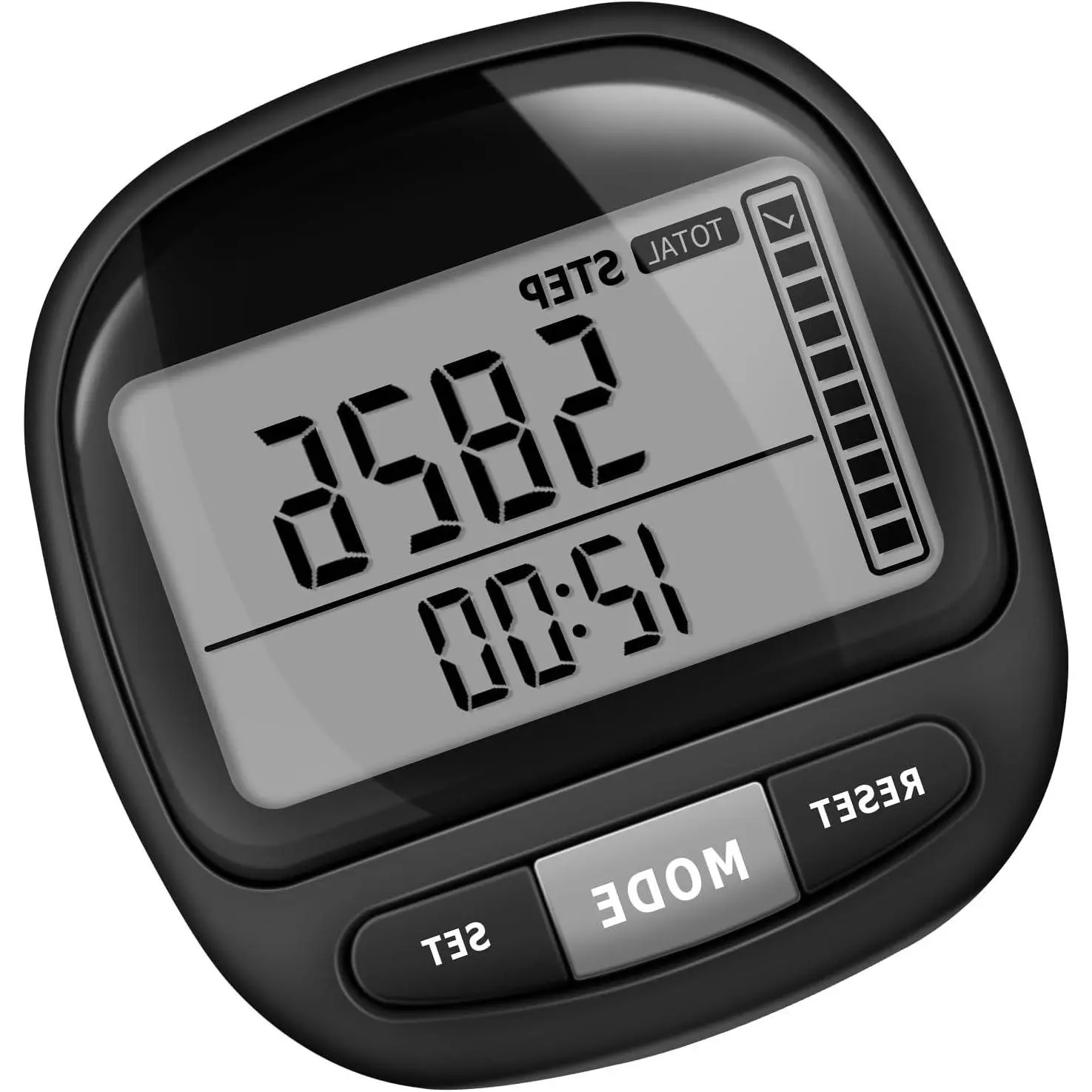 3D Pedometer Step Counter for Walking and Miles, Simple Step Tracker with Large Digital Display and Clip Lanyard, Accurate Steps Monitor Watch for Women Men Adults Seniors DogGift