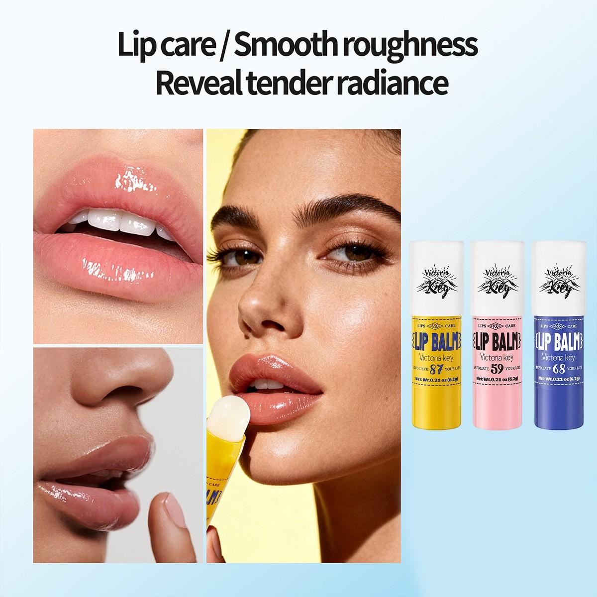 1pc Moisturizing Lip Balm, Instant Hydration, Natural Color, All-Day Shine, Suitable for All Skin Types, Colored Lip Care