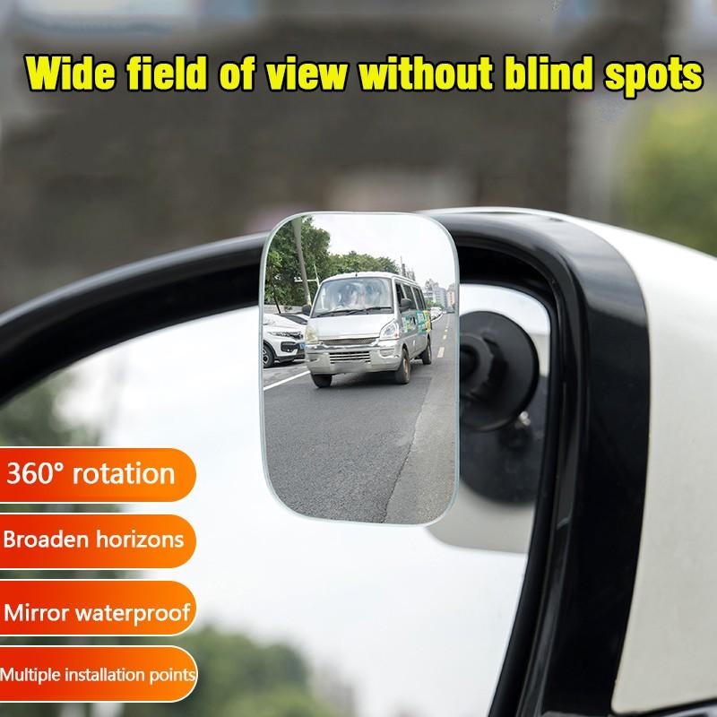 Car Rear View Wide Angle Mirror, 360° Rotating Blind Spot Assistant, Universal High-Definition Convex Blind Spot Expander, Reverse Parking Safety Tool