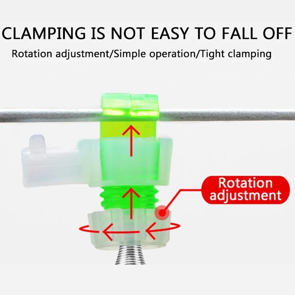 High Sensitivity LED Bite Alarm with Night Glow, Spiral Lock Rod Tip Design, Portable Fish Detector Alert, Professional Fishing Gear Upgrade Tool for Night Sea and River Fishing