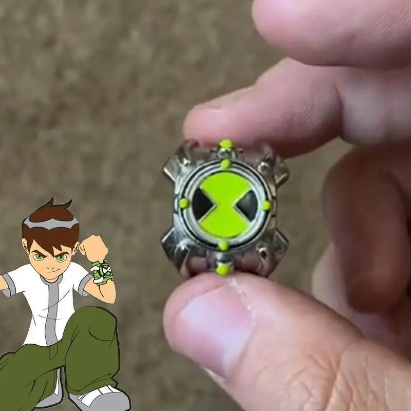 2026 New hot item  Anime Ben 10 Omnitrix Cosplay Ring Unisex Punk Goth Trendy Personality Finger Rings Jewelry Accessories