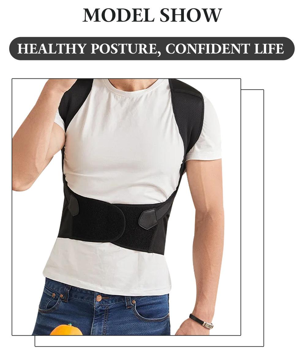 Soft Fabric Posture Corrector for Natural Body Curves