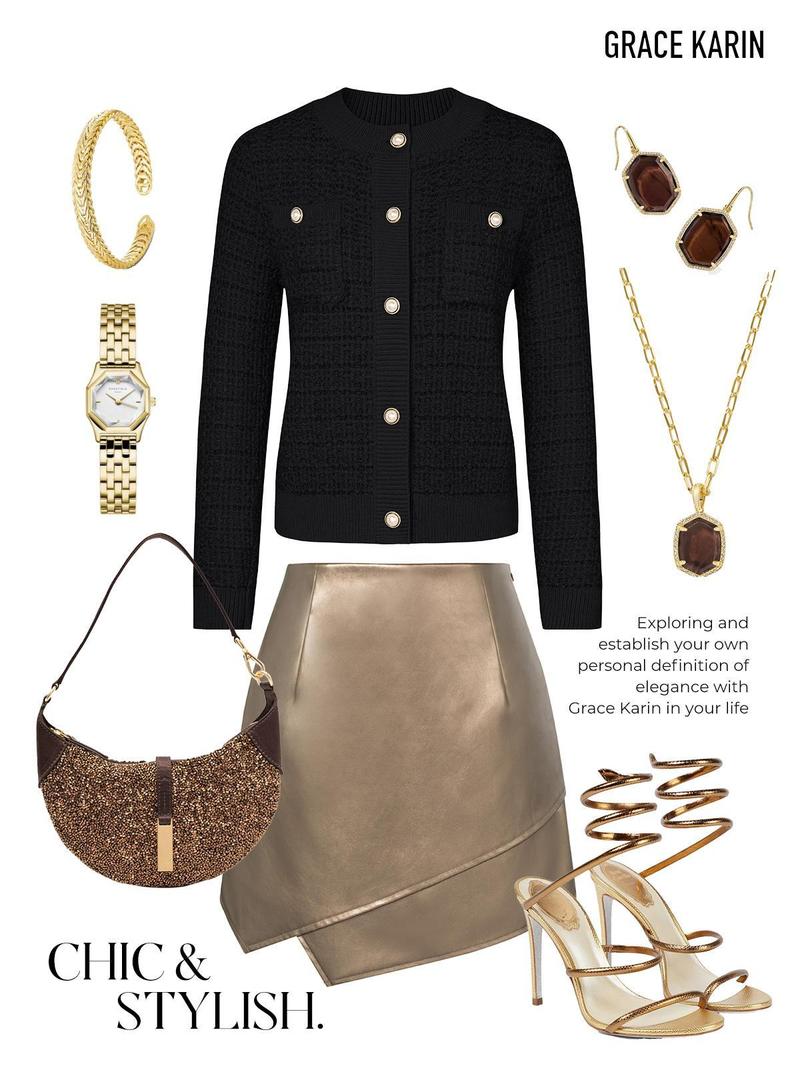 GRACE KARIN Womens Open Front Button Down Long Sleeve Texture Knit Cardigan Sweaters with Pockets GRACE KARIN Womens Open Front Button Down Long Sleeve Texture Knit Cardigan Sweaters with Pockets