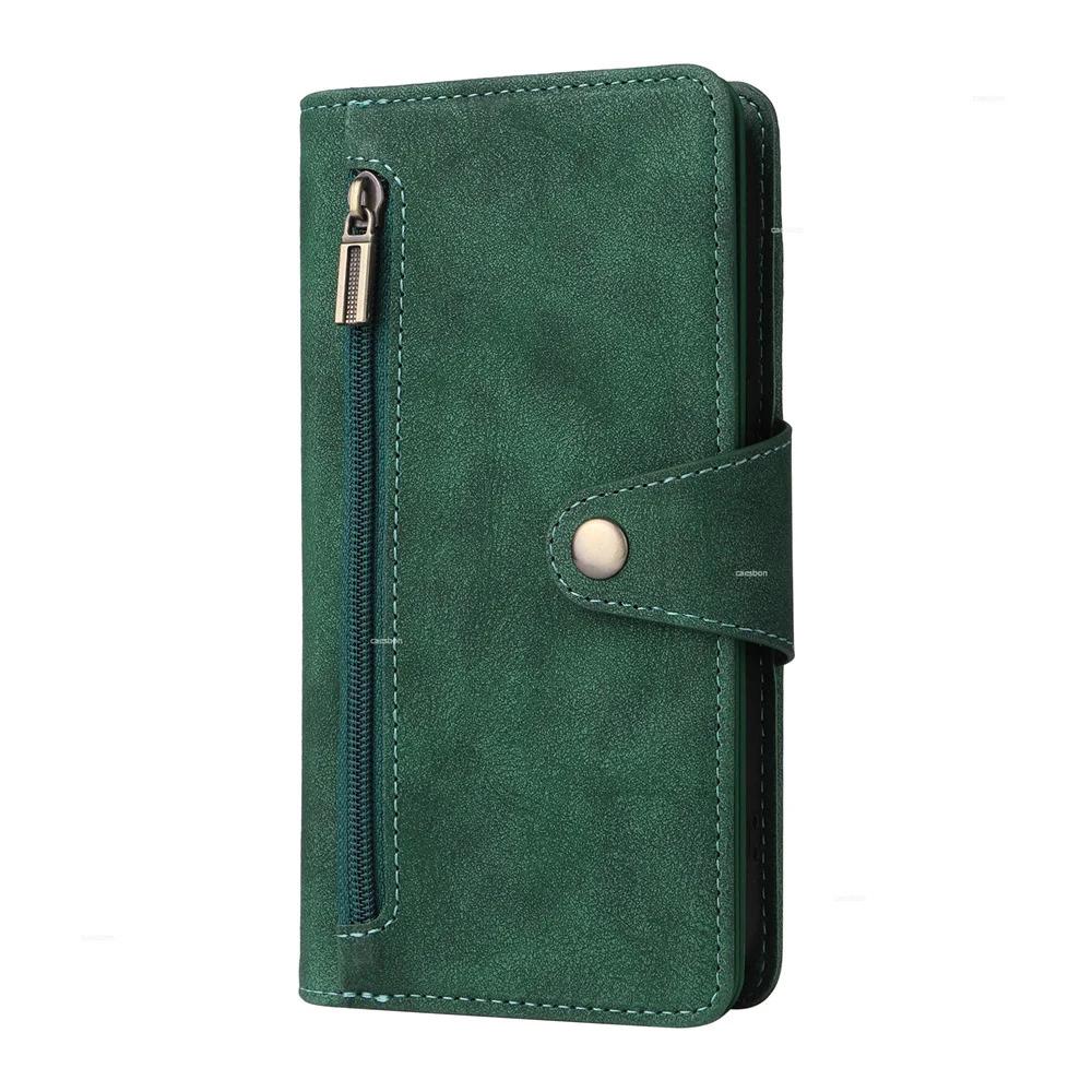 Zipper Wallet Phone Case for IPhone 17 1615 14 13 12 11 Pro Max Mini  Card Slots Strap Leather Cover