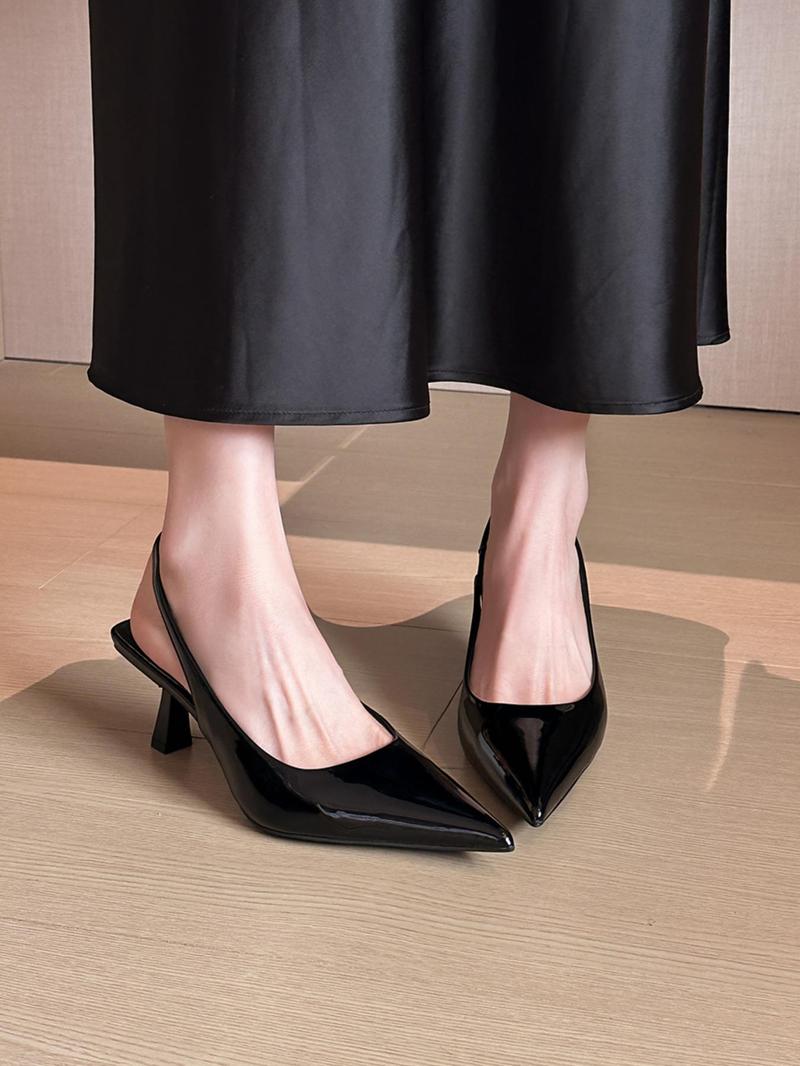 Women's Elegant Solid Color Pointed Toe Classy Stiletto Heels, Fashionable High Heel Shoes for Party, Daily Clothing Decor for Women & Girls, Footwear