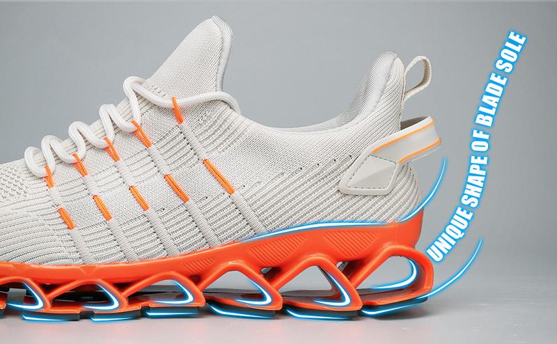 Men's Running Shoes Blade Tennis Walking Fashion Sneakers Breathable NonSlip Gym Sports Work Trainers,Knitted Mesh Breathable AndComfortable Platform Sneakers Runner Training Footwear Boy Athletic Closed Casual