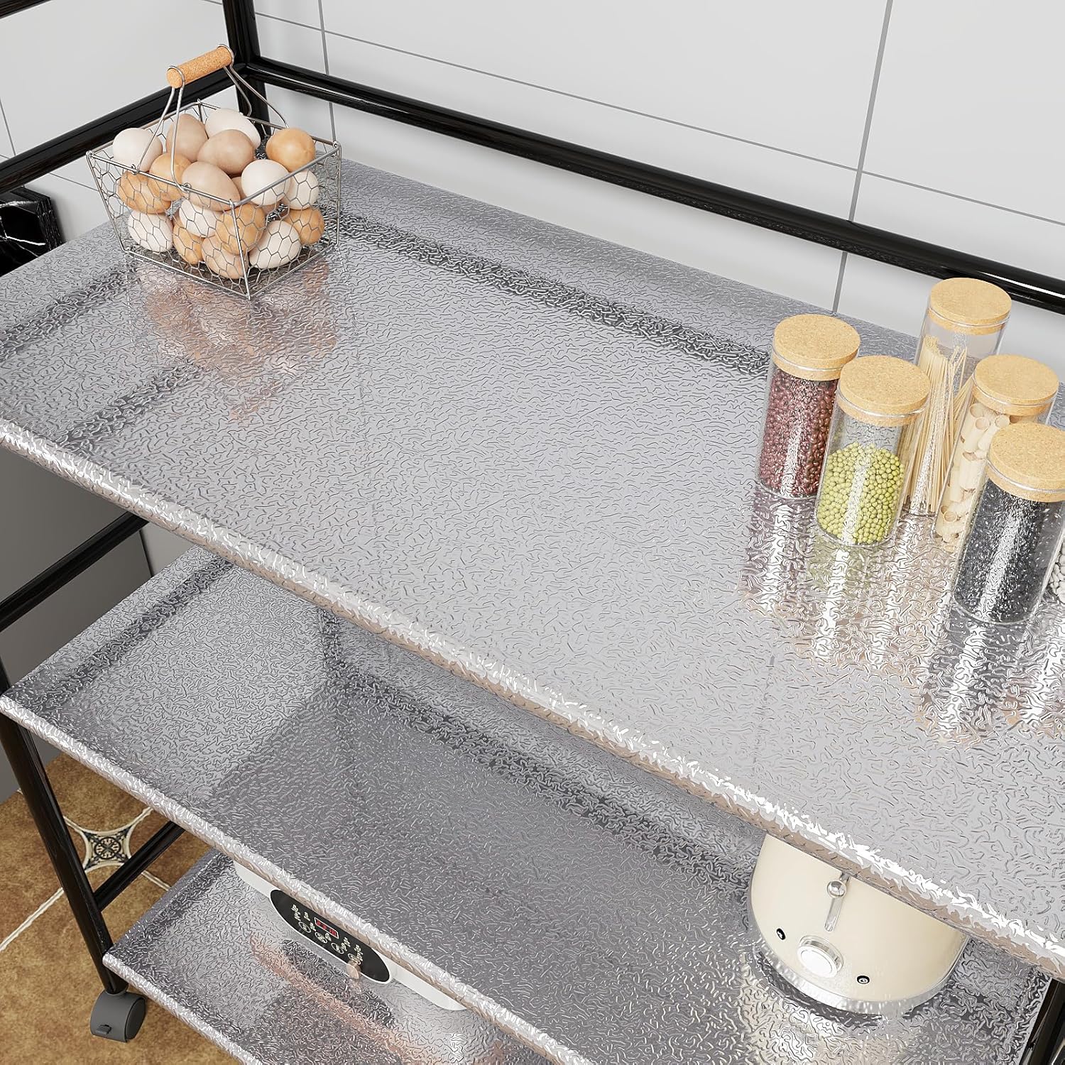 Marble Pattern Kitchen Backsplash, Peel & Stick Aluminum Foil Contact Paper, Oil-Proof Heat Resistant Wall Sticker, Marble Backsplash Wallpaper