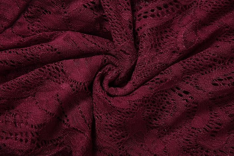 DOUCIU Party Sexy Mature Beautiful Individual Women'S Thin See Though Solid Color Lace One-Shoulder Long Bevel Hem Dress Ball Gown