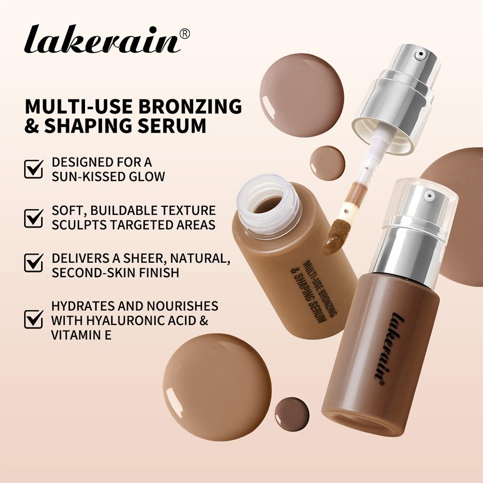 Available in 4 shades, all-in-one contouring and highlighting, liquid contouring, natural contouring, long-lasting contouring, with applicator brush, bronze contouring, dual-ended contouring