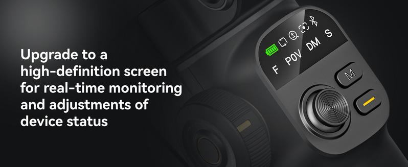 AOCHUAN Gimbal Stabilizer for iPhone, 3-Axis Smartphone Gimbal Built in 7.8' Extension Rod, Portable Gimbal Stabilizer w/OLED Display for iPhone/Android, Perfect for TikTok YouTube Vlogging-Smart X2 Black