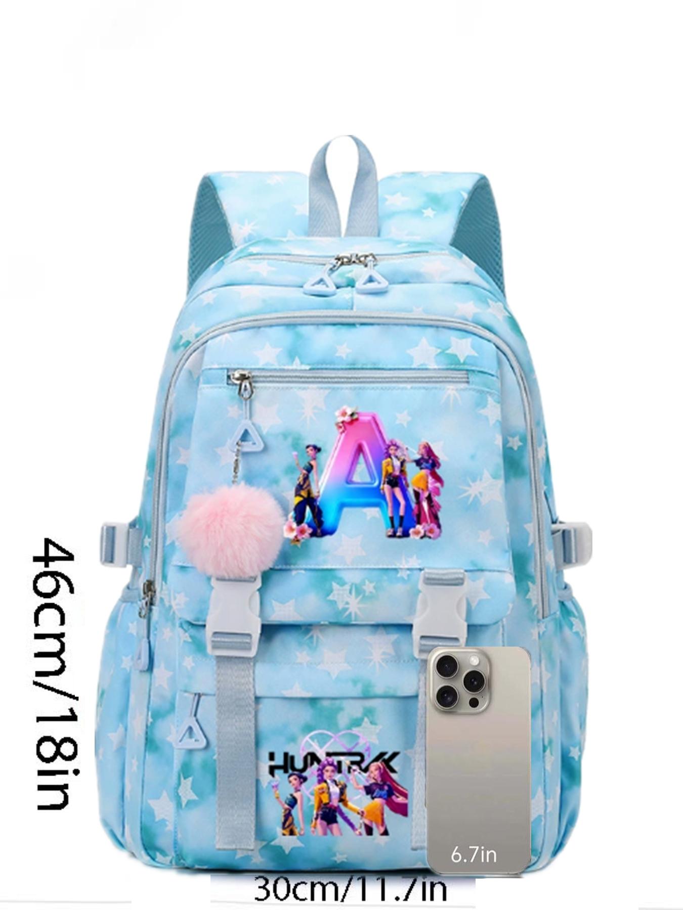 Hunter Girl Cartoon Animation Print Backpack, Large Capacity Student Bag, Cross-Border Academy Style, All Seasons, No Ca Prop 65