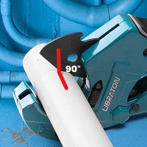 Libraton PVC Pipe Cutter, Up to 2-1/2", Ratchet Pipe Cutter Heavy-Duty, Pex Cutting Tool for Cutting PEX, PVC, PPR Plastic Hoses and Plumbing Pipe
