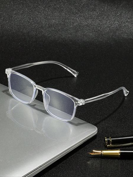 Modern Transparent Non-Prescription Glasses for Men & Women, Ideal for Office, Daily Use, Travel, Stylish Unisex Eyewear