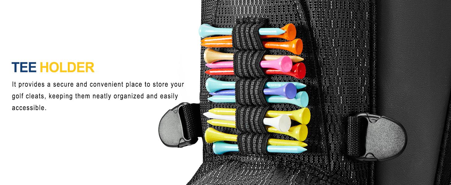 UNIHIMAL 14-Way Golf Stand Bag, Full Length Premium PU Leather Golf Bag with Plush Top, Magnetic Pocket, Dual Strap and Rain Cover for Men