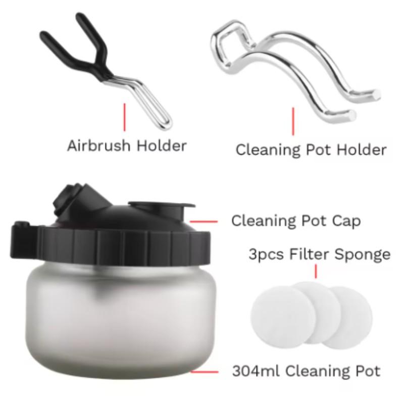 Multifunctional Spray Pen Cleaning Set, Includes Cleaning Tools, Easy-To-Clean Container, Contains 5 Brushes + 5 Cleaning Needles + 1 Repair Tool