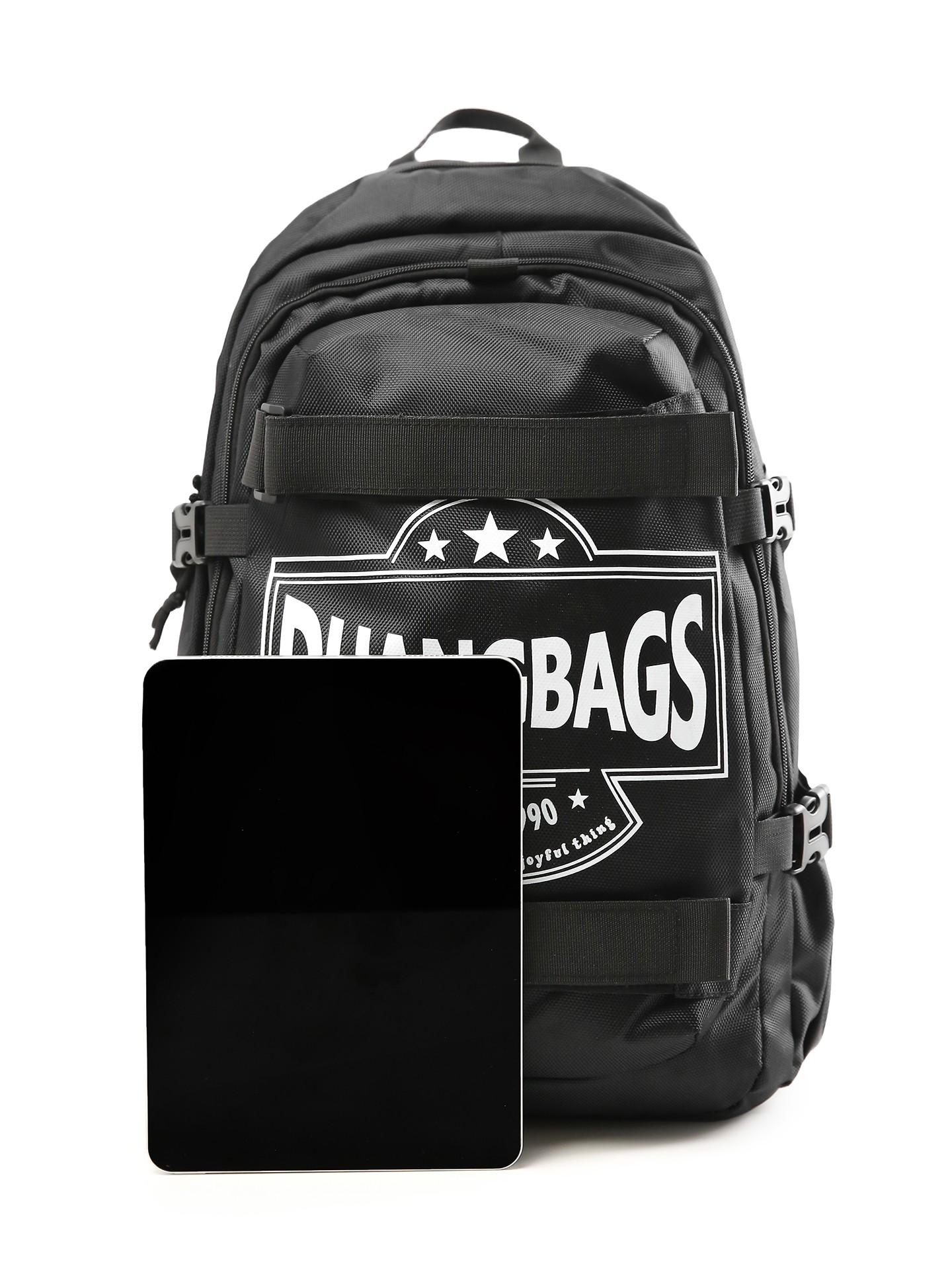 A must-have backpack for street fashion! Durable Backpack, Made of waterproof nylon, featuring a multi-pocket design and straps to secure a skateboard | Stylish Daypack, Perfect for school, commuting, skateboarding and outdoor sports!