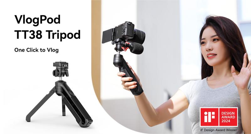 ULANZI One-Click Open Tabletop Tripod for Camera Mini Vlogging Tripod, Uka F38 Camera Quick Release System, Flexible Travel Tripod for Sony/Canon/Nikon/Fujifilm SLR DSLR Pocket Stand Shooting Selfie Video Vlog