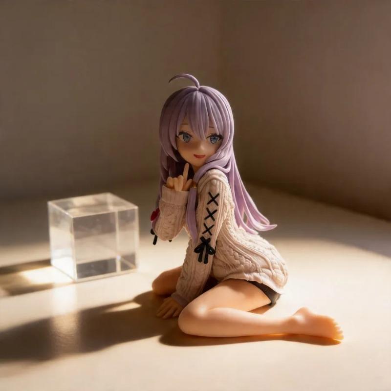 My Cat Is a Cute Girl Azuki & Wandering Witch Elaina Anime Figures - 10cm Car & PC Case Decoration Model Toy