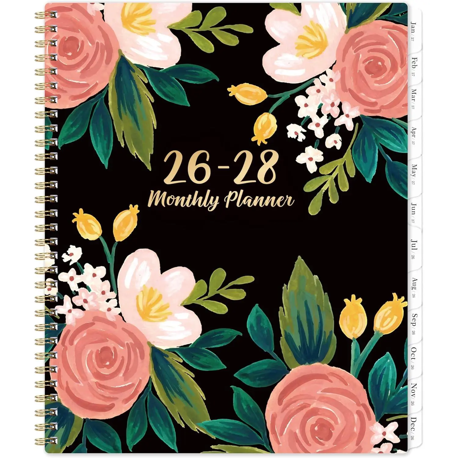 2026-2028 Monthly Planner/Calendar - 2 Year Planner, Jul 2026 - Jun 2028 | Monthly Calendar 2026-2028 with Two-Side Pocket, 9'' x 11'', Tabs, Sturdy Binding