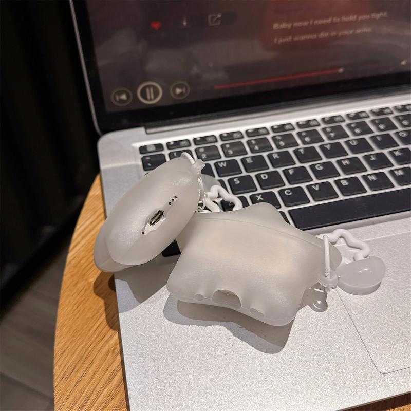 1 piece of star earphone case,Cute wireless Bluetooth earphone case, drop resistant, durable and stylish accessory, suitable for AirPods pro3/1/2/3/4/pro/pro2(Different models may have different shapes)