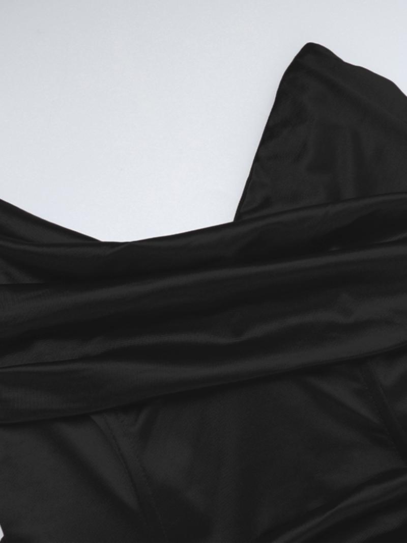 Deep V Waist Satin Split Dress, Elegant Evening Gown, Stylish Party Wear, Formal Wear, Comfortable Fit, Perfect for Special Occasions