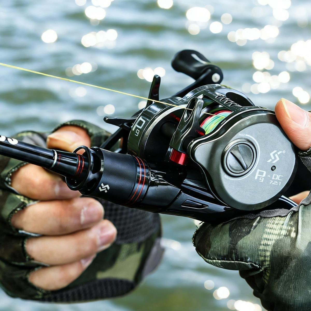 Round Baitcasting Fishing Reel Ultralight 5+1BB 7.2:1 Gear Ratio B DC Baitcaster Reel Smooth and Sensitive Trolling Fishing Reel for Freshwater Saltwater Fishing Round Baitcasting Fishing Reel Ultralight 5+1BB 7.2:1 Gear Ratio B DC Baitcaster Reel Smooth and Sensitive Trolling Fishing Reel for Freshwater Saltwater Fishing
