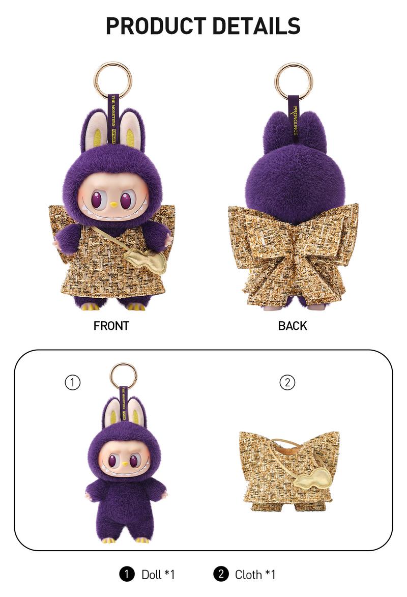 POP MART LABUBU × PRONOUNCE - WINGS OF FORTUNE Vinyl Plush Hanging Card