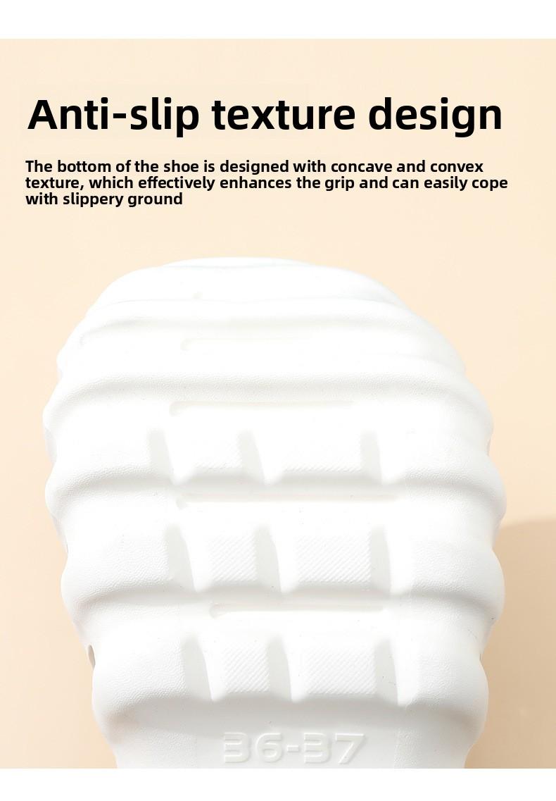 2 in 1 EVA Clogs for Women, Non-Slip Platform Garden Shoes, Breathable Closed Toe Beach Sandals, Casual Indoor Outdoor Slides