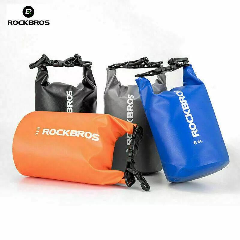 ROCKBROS Beach Bag Shoulder Picnic Phone Pouch 5-40L Camping Hiking Backpack Collapsible Sling Strap Cooler – Hands Free, 100% Waterproof, 24+ Hours Cooling, Soft Sided Cooler