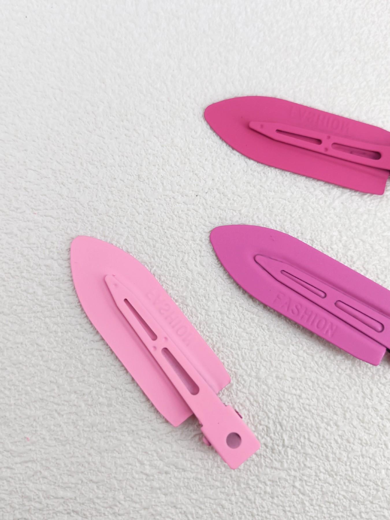 1 Pack 3 Pcs 7cm Water Drop Hair Clip, Metal Material, Dopamine Color Series, Secure Side Bangs and Daily Hairstyles, Styling Accessories