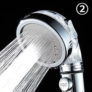 Filtered Shower Head with ON/OFF Switch, High Pressure Handheld Shower Head with 3 Spray Modes, Ghetto Showerhead, Buena Shower Head, Detachable Shower Head with Water Softener Beads