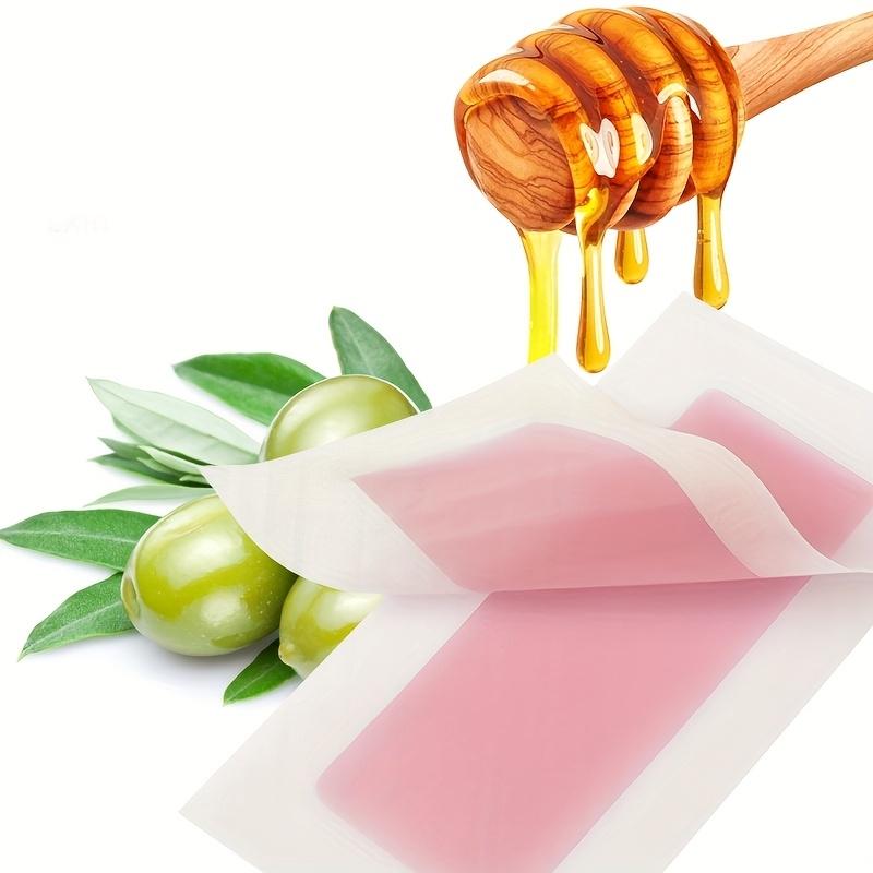 New 20-piece hair removal wax strips, suitable for lip, beard, lip, eyebrow, and high bikini line waxing, versatile summer hair removal wax paper with aloe vera and rose scents