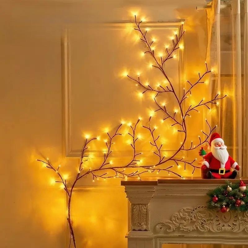LED Tree-Shaped String Light String Light, USB-Powered Decorative Wall Light LED Strip Light for DIY Wreaths, Room Decor, Weddings & Holiday Celebrations, LED Light Strips