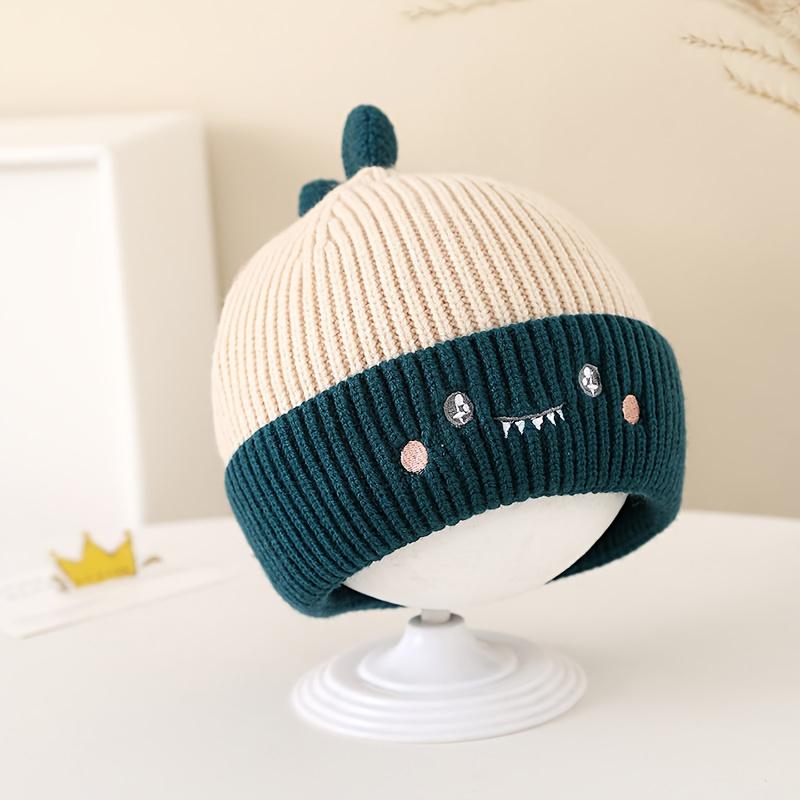 2026 black ear protection hat new knitted autumn men's and women's yarn baby hats diverse